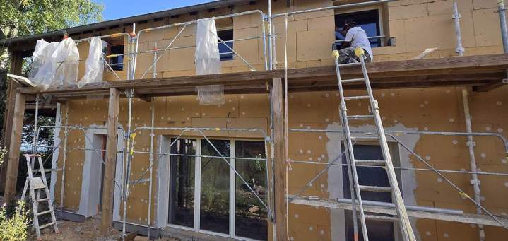 Travaux d'isolation par l'extérieur, Pau